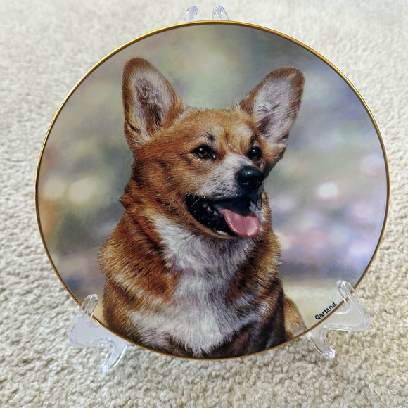 Danbury Mint Pembroke Welsh Corgi Collectors Plate "Faithful Friend" - Picture 4 of 5